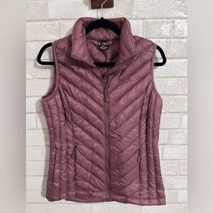 Pink Mauve Quilted outdoor vest size S #1394